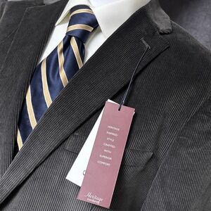 Saddlebred Sport Coat 42L‎ Gray Corduroy Heritage Blazer Jacket Classic Casual